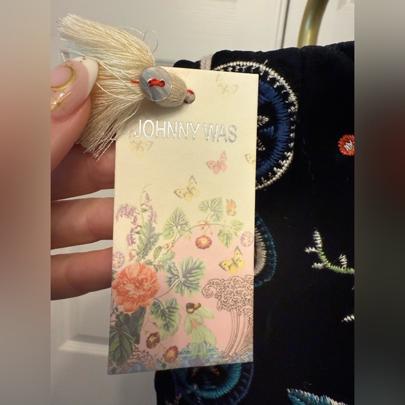 Authentic Johnny Was PACIFICA QUILTED VELVET TOTE, NWT - Picture 5 of 12